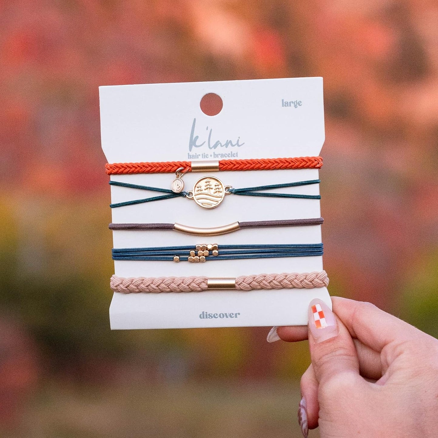 K'lani Hair Tie Bracelets for Women - Elastic Hair Bands That Double as Stylish Jewelry - Discover - Small