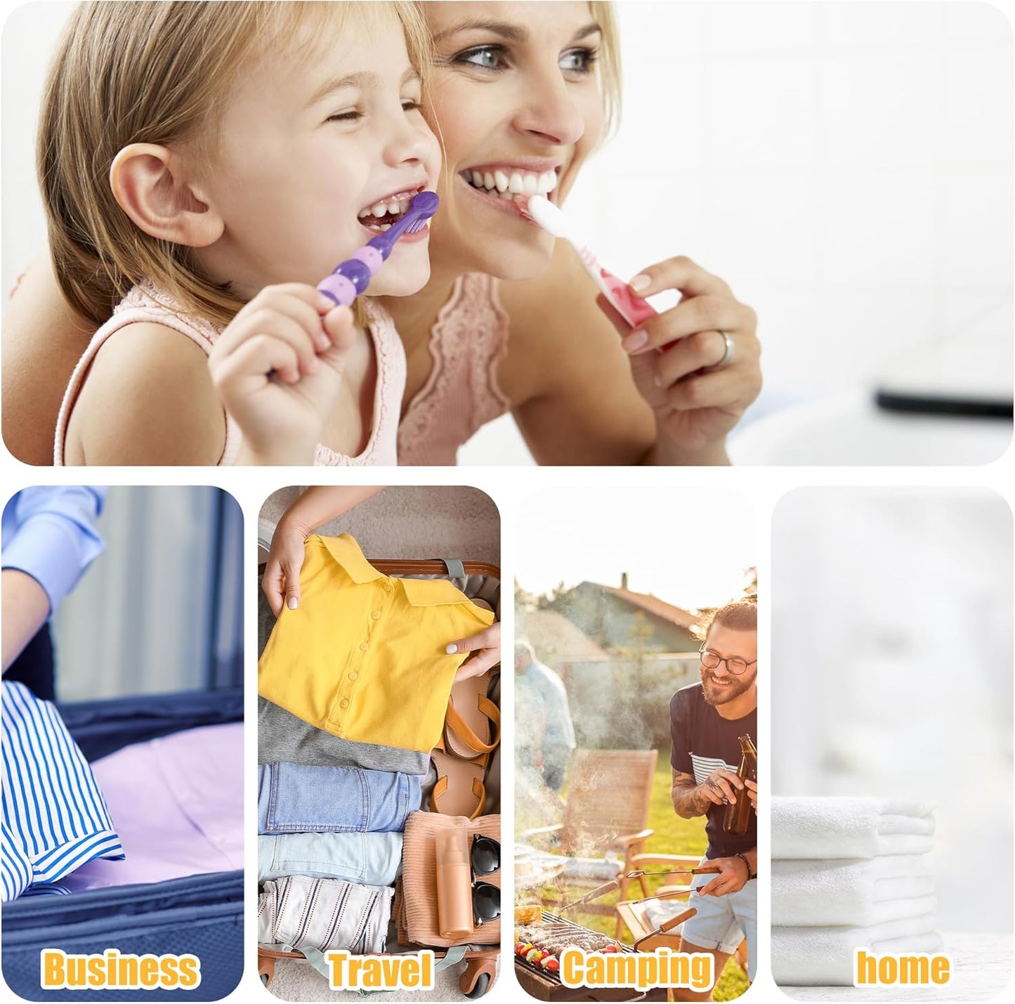 VOCOSTE 1 Pcs, Vertical Stripe Toothbrush Case, Plastic, Traveling Toothbrush Holders Case, Travel Business, Purple, 7.87"x1.18"