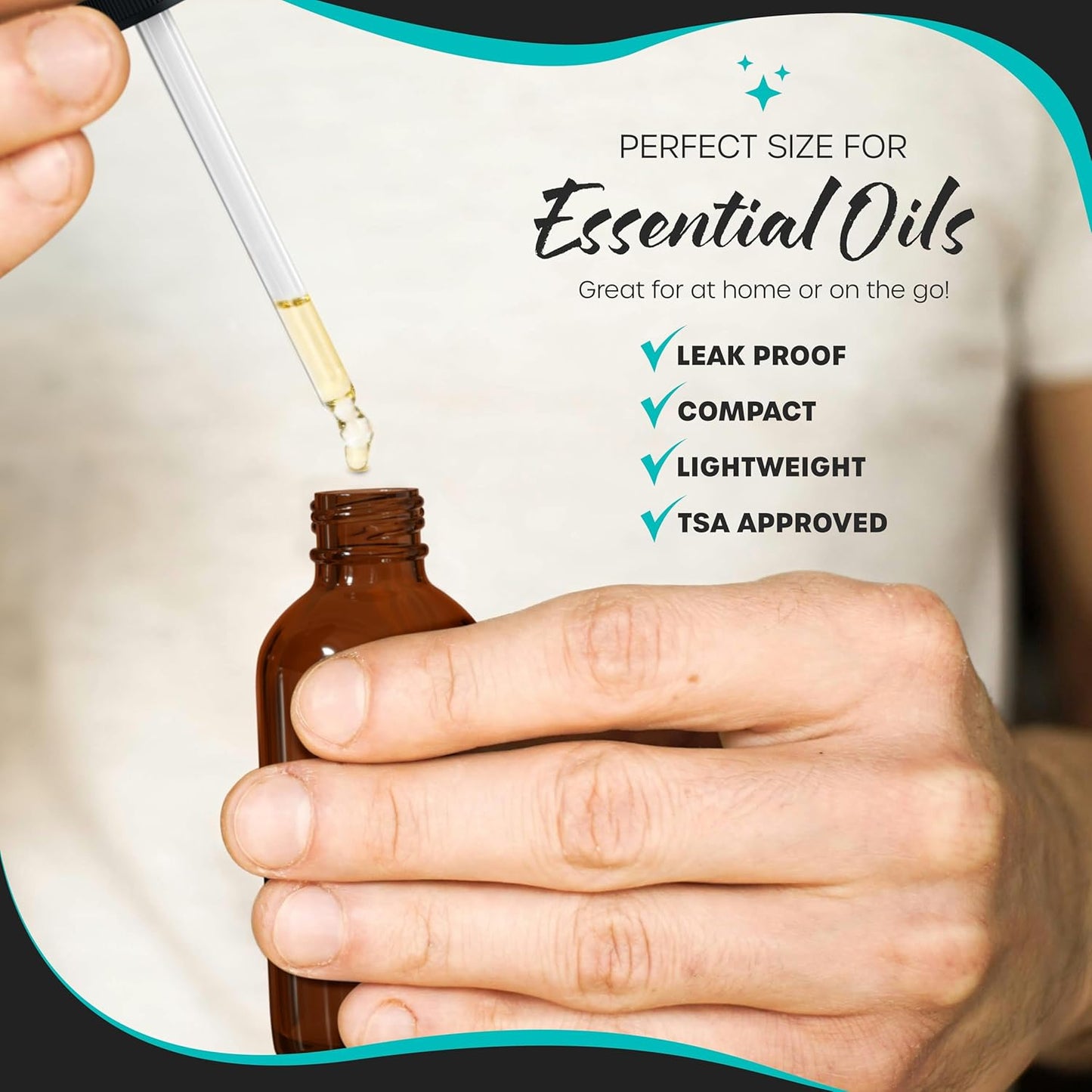 Nevlers 100PK 1oz Amber Glass Dropper Bottles | Leakproof Glass Dropper Bottle 1 Oz Set w/Shrink Wrap, Funnels, Brushes, Labels & Markers | 30ml Liquid Medicine Dispenser & Serum Travel Container Kit