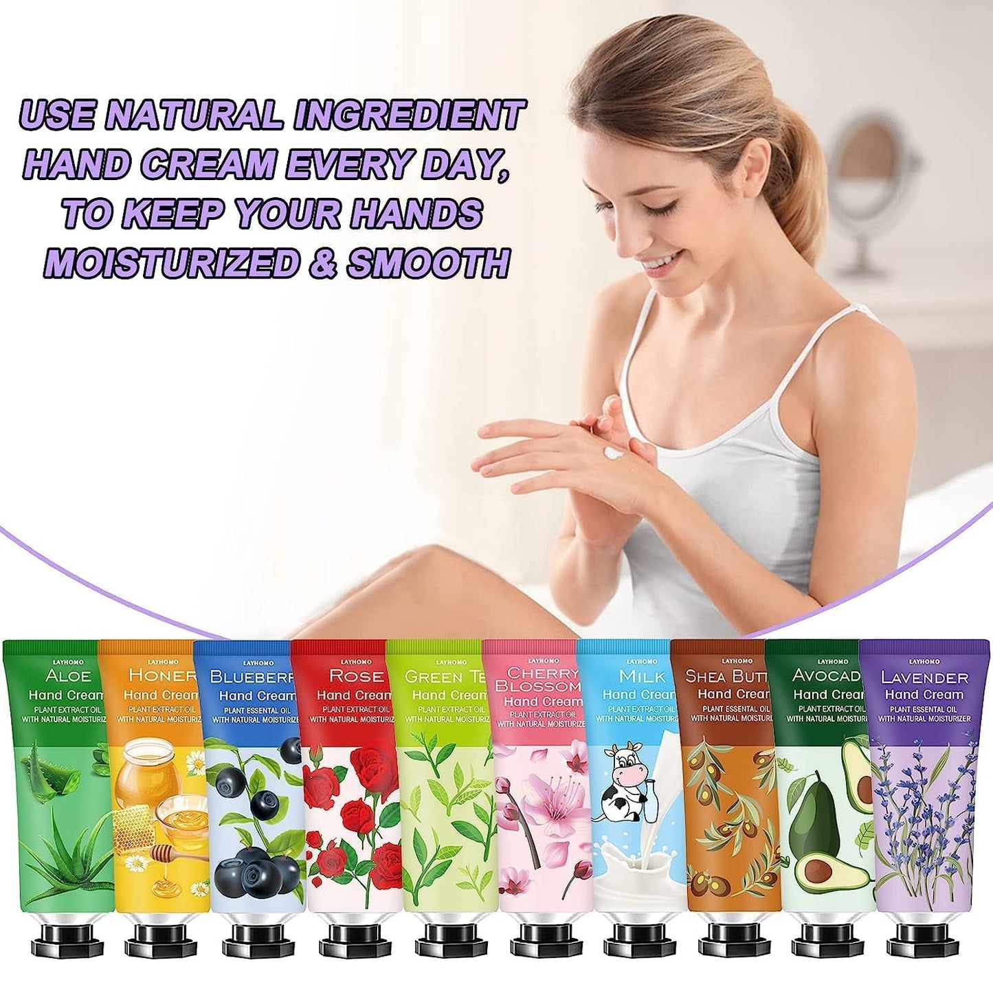 20 Pack Hand Cream Gifts Set,Hand Lotion for Dry Hands,Stocking Stuffers for Women,Teacher Appreciation Gifts,Birthday Gifts Stuffers for Teens,Travel Size Hand Lotion,Hand Cream for Women Girls