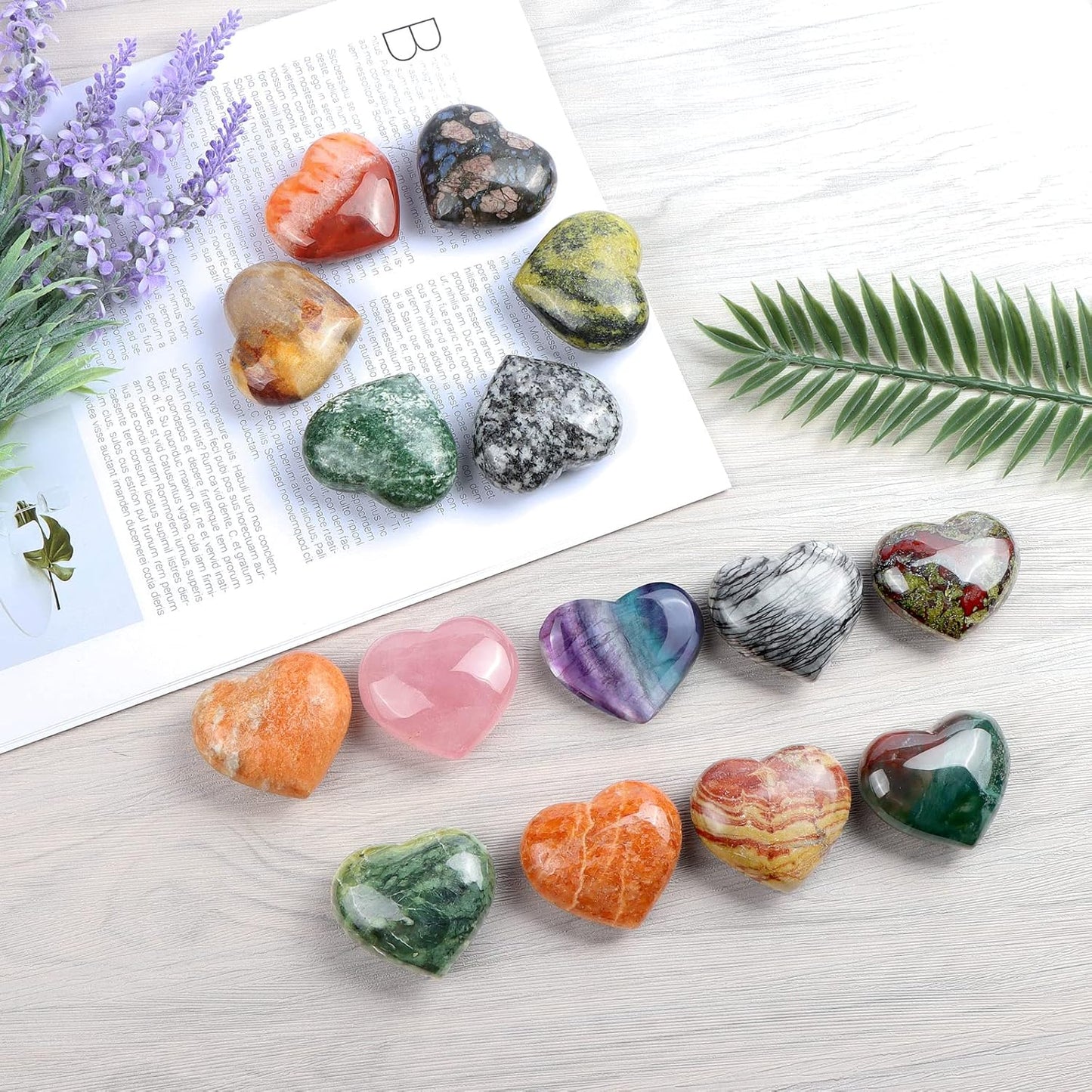 Artistone Dragon Blood Stone Crystals Heart 2Inch Healing Crystal Heart Stones Polished Pocket Love Gemstones Chakra Reiki Energy Balancing Meditation Gift