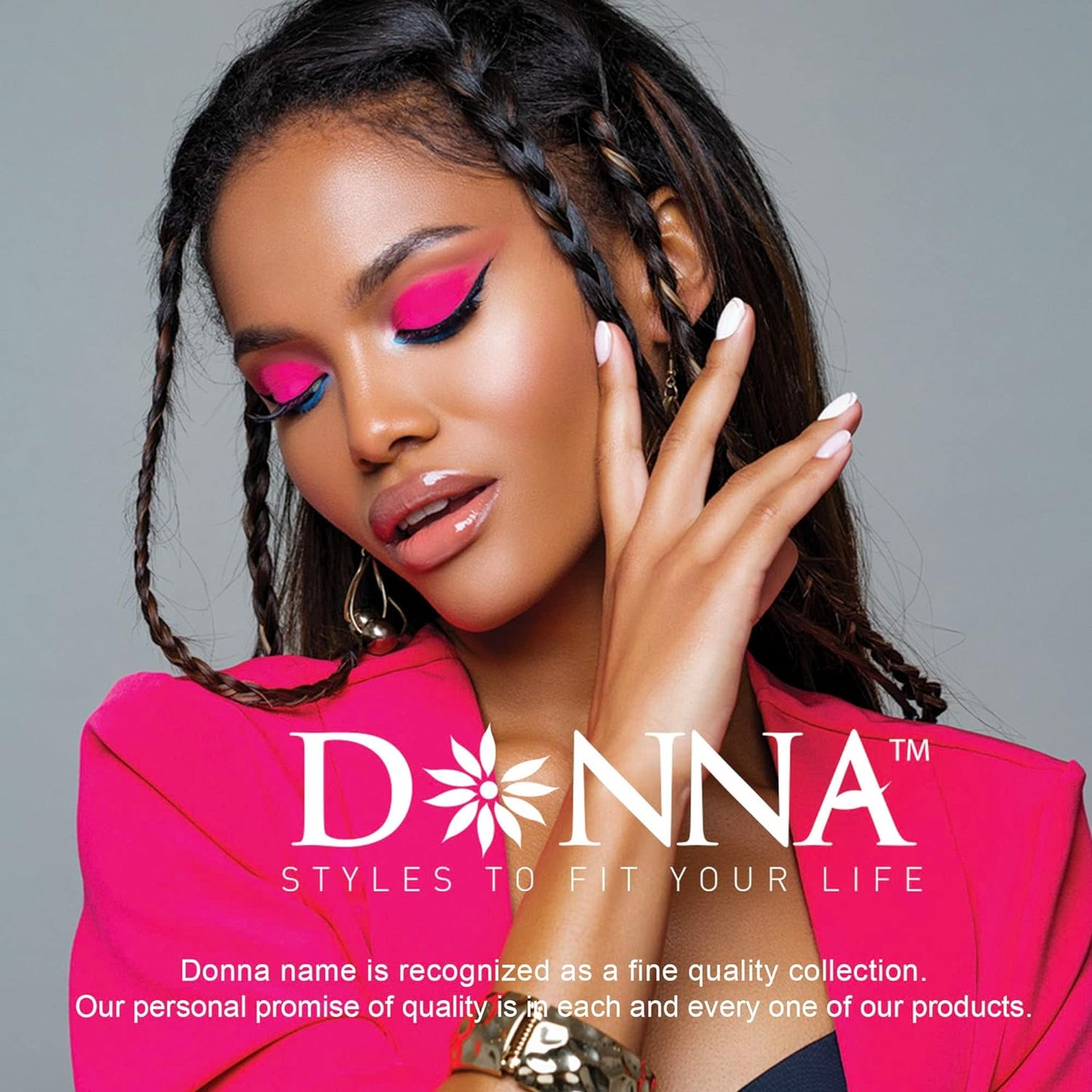 DONNA Wire Mesh Rollers 1.75"(D) JUMBO 6PCS Hair Curlers, Clips for Hairdressing Styling Heatless Hair Curler PURPLE