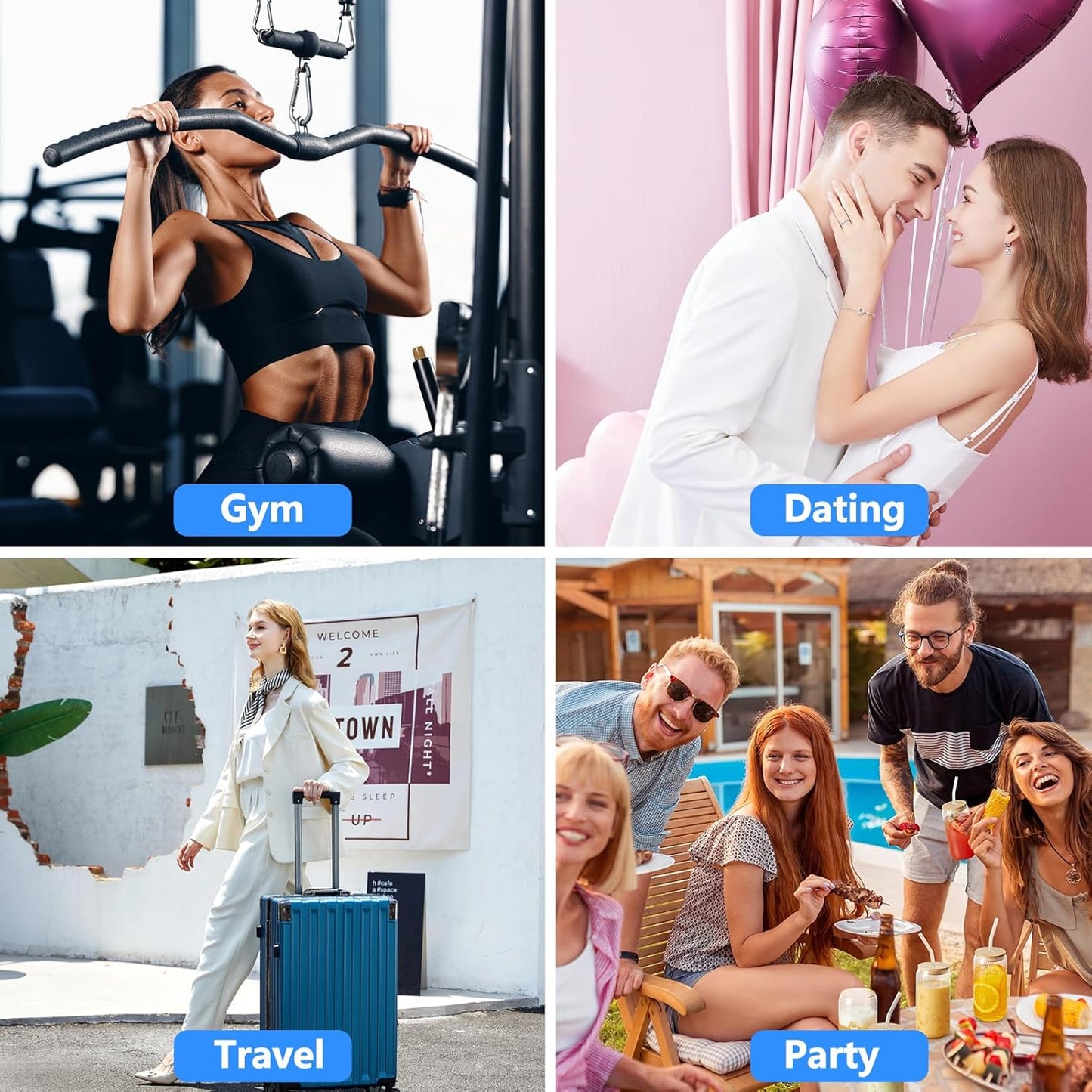 4 Pack 1 Oz (30ml) Mini Spray Bottles Clear Travel Size Spray Bottles Leak Proof with Funnels and Labels