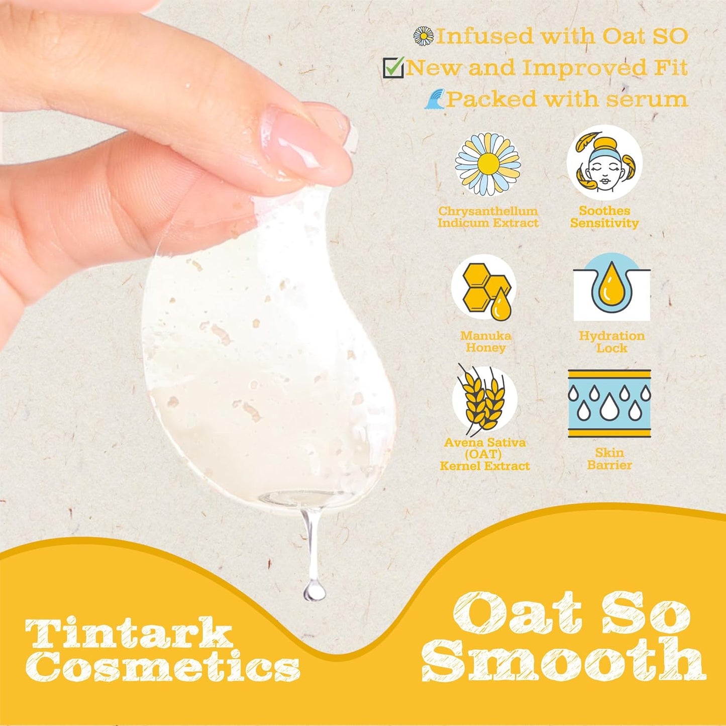Oat Calm Repair 5′ Hydrogel Under-Eye Patches, 28 Pairs — 5-Minute Soothing for Sensitive Skin, Deep Hydration & Barrier Support — Ophthalmologist Tested
