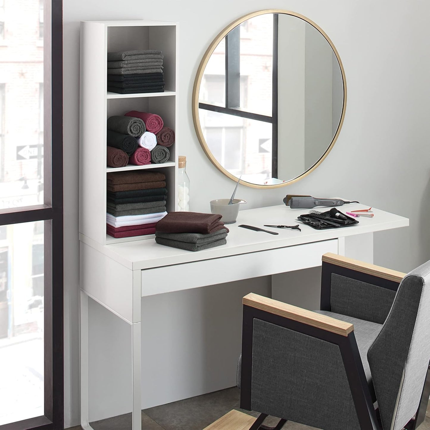 Arkwright Bleach Proof Salon Towels Bulk - Case of 144 - Ultra Soft, Gentle Microfiber, Highly Absorbent & Quick Dry Spa Facial Towel for Hair Stylist, Nail Shop, and Esthetician, 16 x 27 in, White