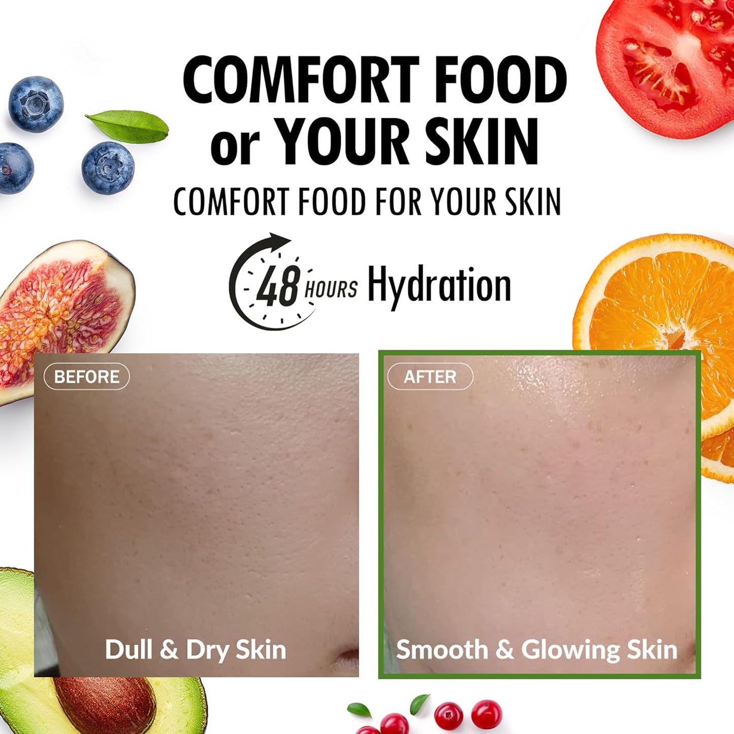 FARMSKIN Organic Face Mask, 12 pcs - Hydrating, Moisturizing, Brightening, Soothing, Cruelty-Free