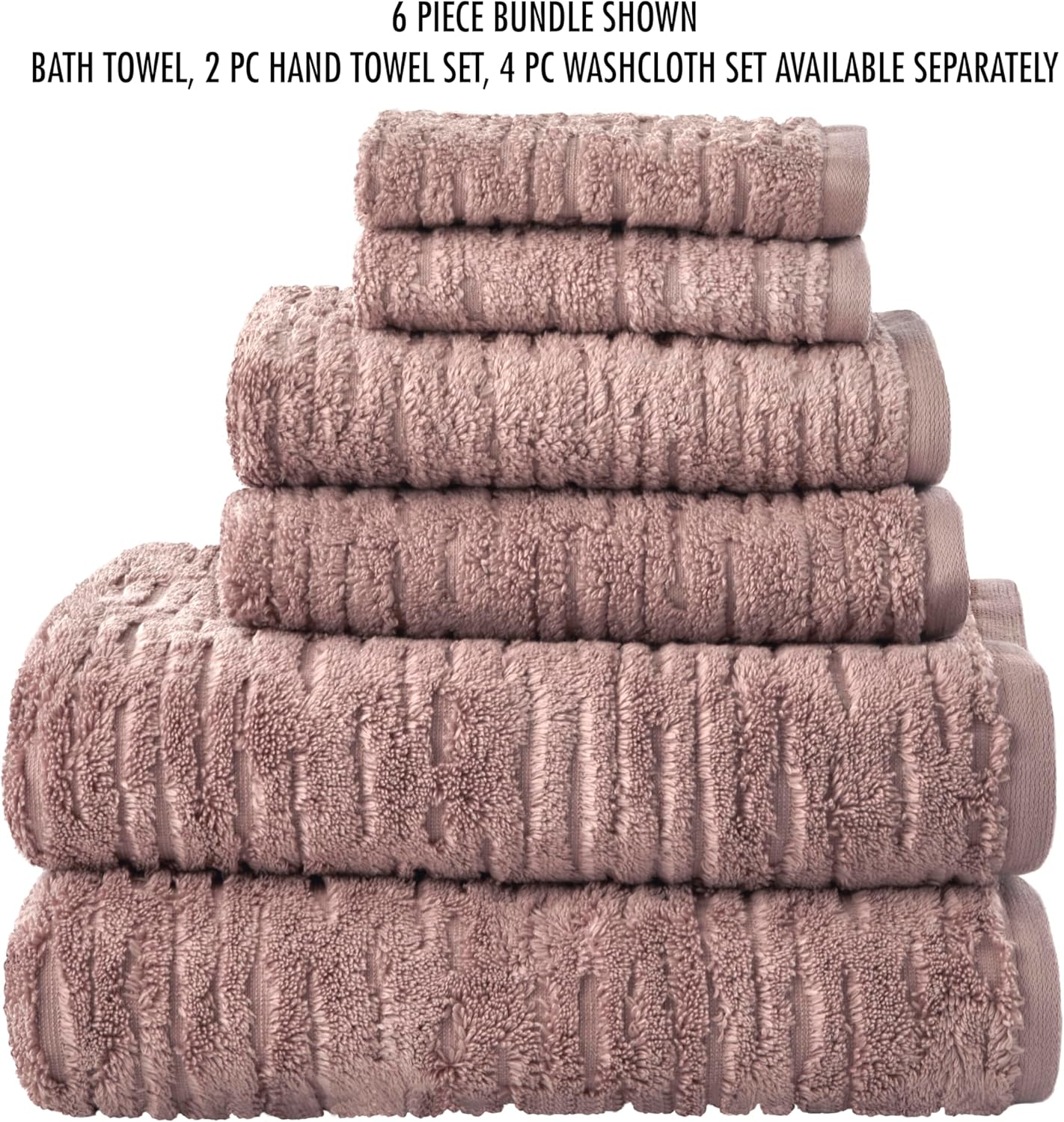 SKL Home CloudSoft Cotton Luxury 2-Piece Hand Towel Set, Clay