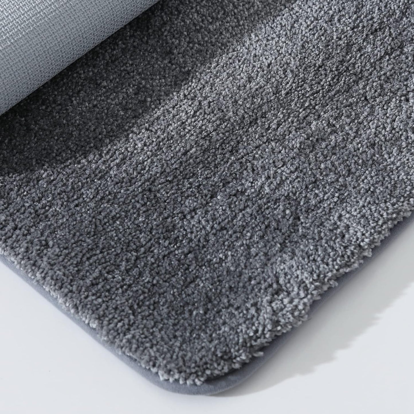 COSY HOMEER Bath Rugs for Bathroom Extra Thick - Anti-Slip Bath Mats Soft Plush Yarn Shaggy 100% Strong Mirco Polyeste Mat Living Room Bedroom Mat Floor Water Absorbent(Dark Grey,24x36 - Inches)