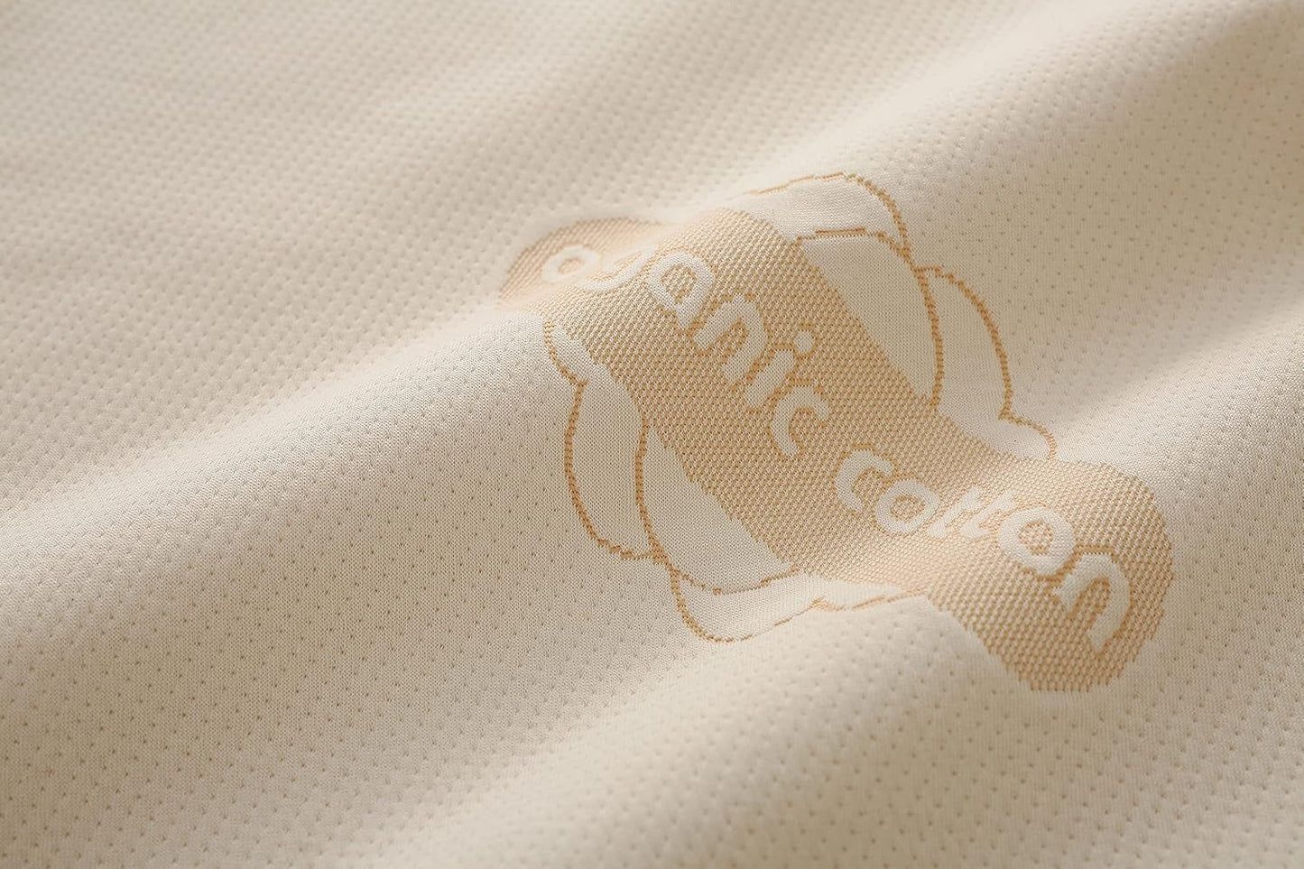 2-Pack Deluxe Organic Cotton Pillow Protectors Queen Size - Certified Organic, Waterproof, Zippered Encasement, Ultra-Soft Knit Fabric, Thick 280 GSM Cotton