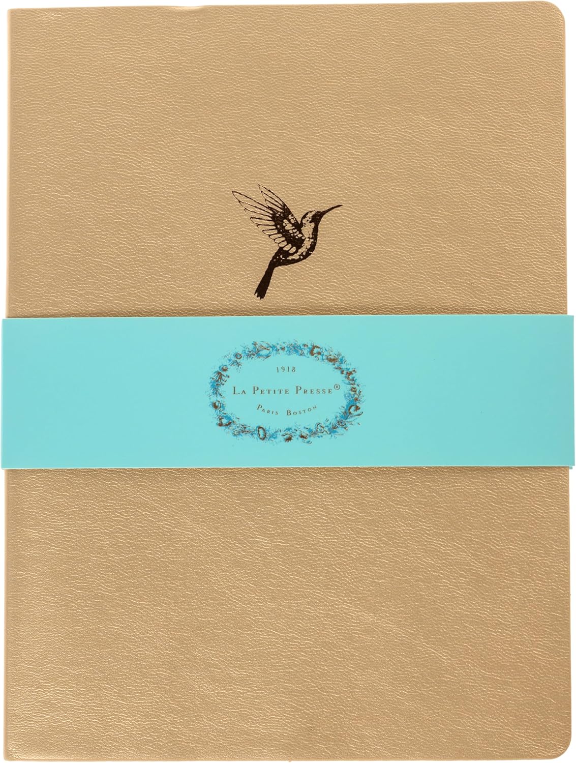 Graphique Hummingbird Vegan Leather Journal, Diary Notebook for Writing, 192 Lined Pages, La Petite Press Collection, 6” x 8”