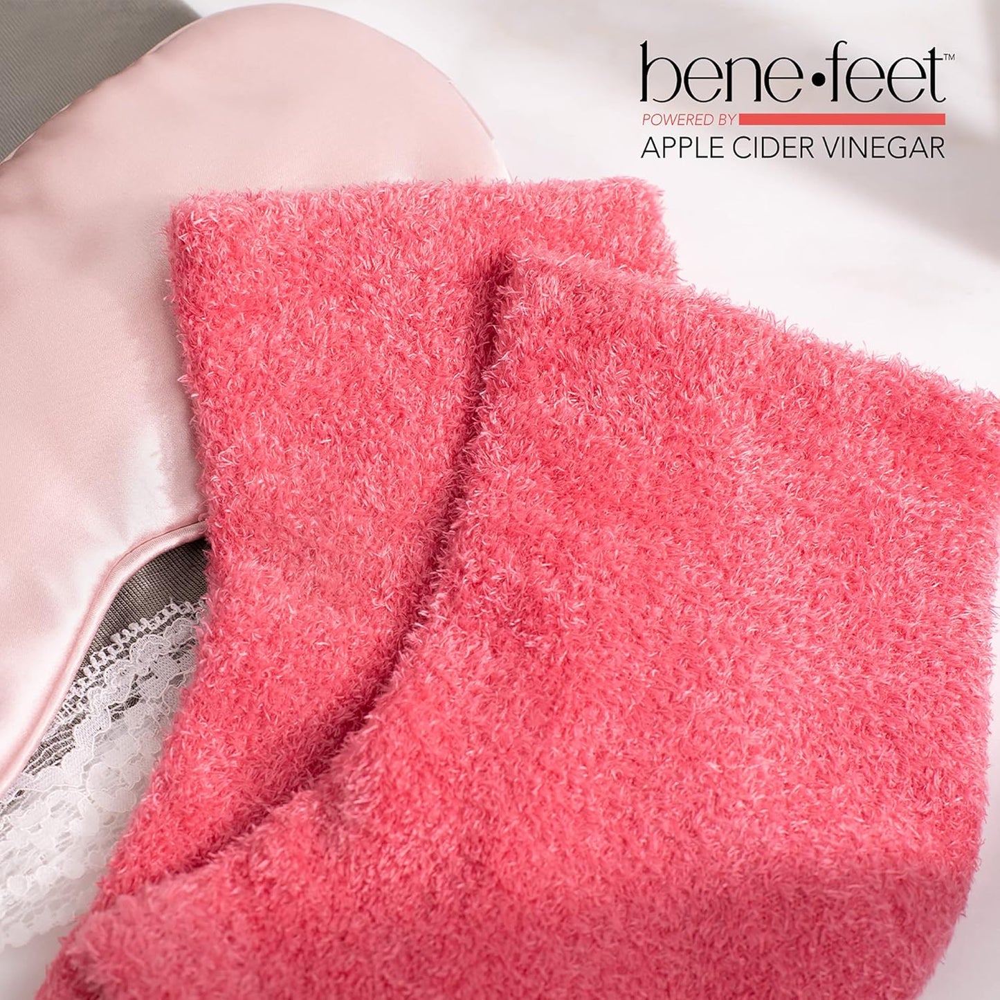 Benefeet Toeless Aloe Moisturizing Heel Socks - Effective Overnight Foot Rejuvenation, Targeted Hydration to Soften Dry Skin, Infused w/Coconut Oil, Aloe + Jojoba Seed Oil, 1 Pair (1 Pack)