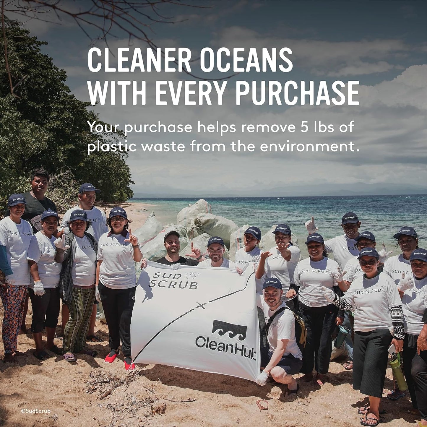 Sud Scrub® Antimicrobial Silicone Body Scrubber, Exfoliating Body Scrubber for Sensitive Skin, Eco Friendly Shower Scrubber for Body, Silicone Body Brush for Showering, Pink