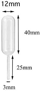 300 Pieces 4ml Cupcake Pipettes, Food Grade Plastic Disposable Pipettes Mini Liquid Injector (300-A)