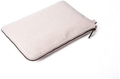 Zipper Pouch Storage Bag Simple and Stylish Women's Cosmetic and Travel Bag Cotton Canvas