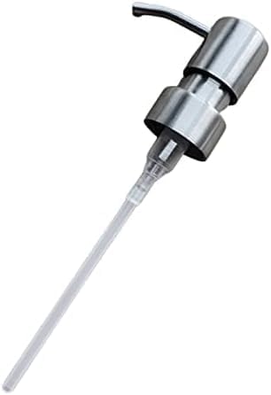 Minimalist Style Liquid Soap Dispenser for Bathroom Kitchen,Stainless Steel Liquid Hand Soap Dispenser Foam Nozzle Pump Bottle Press Head - Stainless Steel Countertop Soap Dispensers and Holders