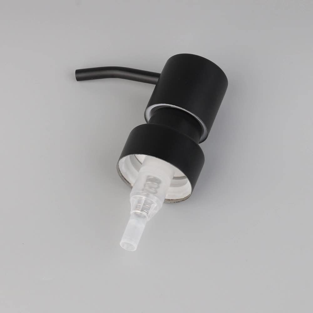 Soap Dispenser Replacement Pump, Stainless Steel Lotion Pump, Black-Colored Brushed Metal Soap Dispensers（2 Pack
