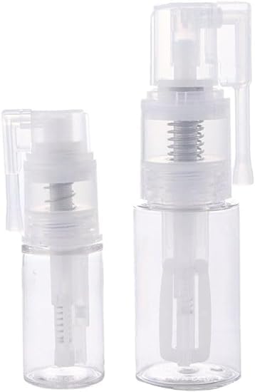 14ml Transparent Powder Spray Bottle,Refillable Hair Fiber Applicator, Empty Powder Cosmetics Bottles,Glitter Spray Bottle Refillable Cosmetic Spray Bottles,Refillable Containers