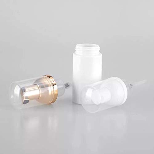 60ML Plastic Travel Foaming Soap Dispenser | Mini Empty Foaming Liquid Soap Pump Bottles (10pcs) Gold