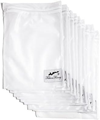 Fishers Finery Multi-Pack Mesh Wash Bag with Zipper Closure; Durable (10 pack)