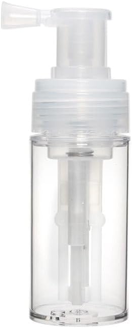Transparent 110ml Powder Spray Bottle, Empty Powder Travel Cosmetics Blower, Refillable Hair Fiber Applicator for Hair Salon, Home, Beauty Multi-Purpose,Styling Products,Hair Sprays