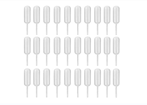 100 Pieces 4ml Cupcake Pipettes, Food Grade Plastic Disposable Pipettes Mini Liquid Injector (100-A)