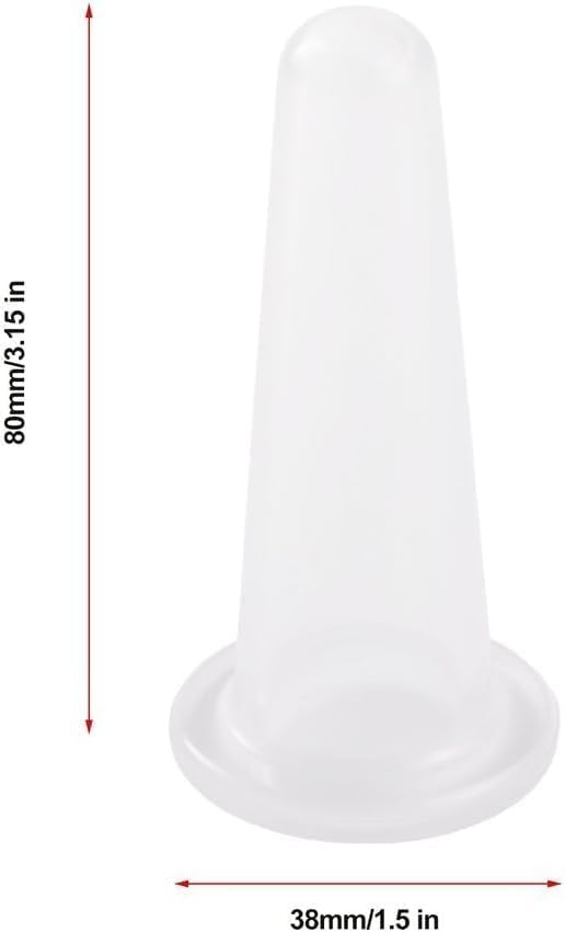 4Pcs Transparent Massage Cupping Set Silicone Mini Facial Cups Face Massager Helper Skin Care Neck Back Eyes Massaging Cup