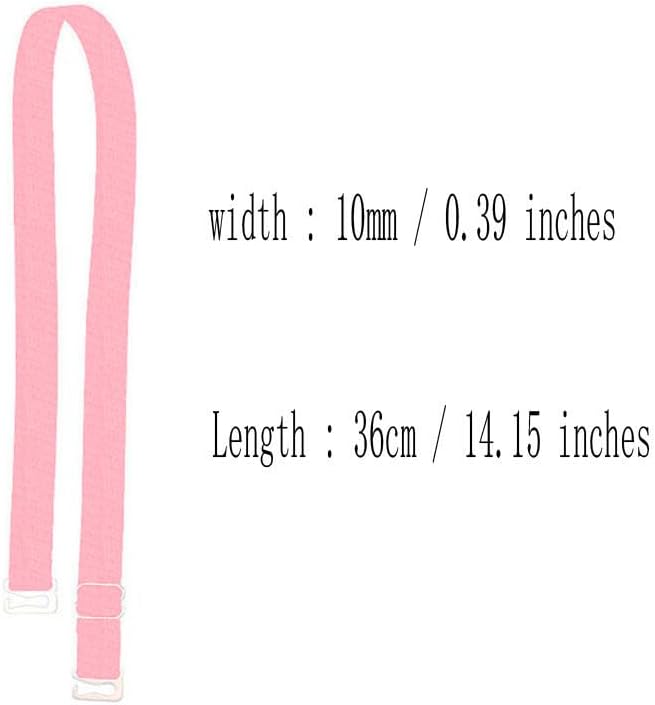 3 Pairs Adjustable Non-Slip Bra Straps Replacement for Women