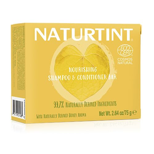 Naturtint Shampoo & Conditioner Bar (Honey) - Naturally Derived Ingredients, Cruelty Free, All Hair Types, Travel Approved