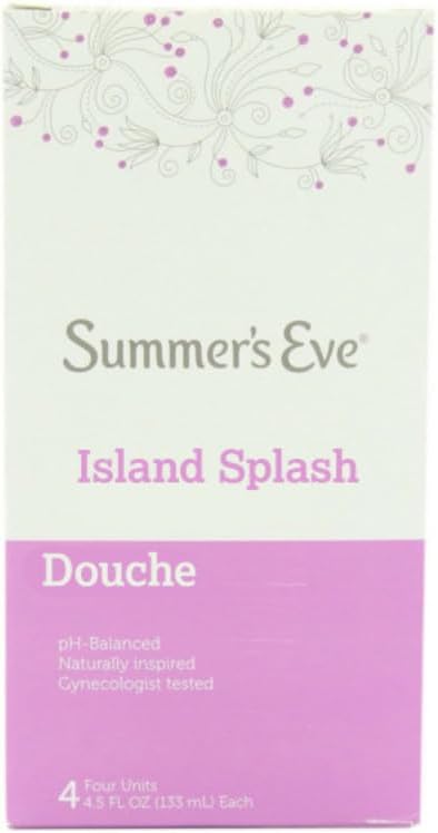 Summer's Eve Feminine Cleansing Douche, Variety Pack, Island Splash (4ct), Extra Cleansing Vinegar and Water (4ct) (2 of each)
