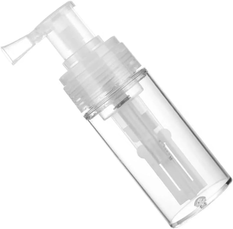 Transparent 110ml Powder Spray Bottle, Empty Powder Travel Cosmetics Blower, Refillable Hair Fiber Applicator for Hair Salon, Home, Beauty Multi-Purpose,Styling Products,Hair Sprays