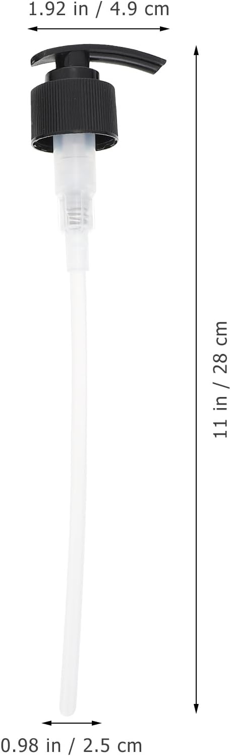 Plastic Press Pump Heads Replacement for Foaming Soap Dispenser 28mm Black 4pcs