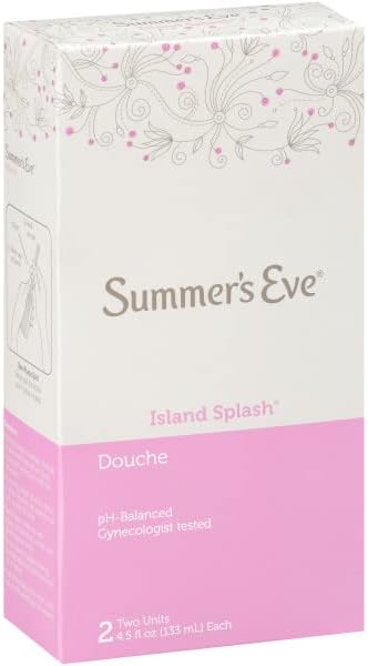 Summer's Eve Douche, Vaginal Douche for Women, Island Splash, 2 Units, 4.5 Oz Each, (Pack of 8)
