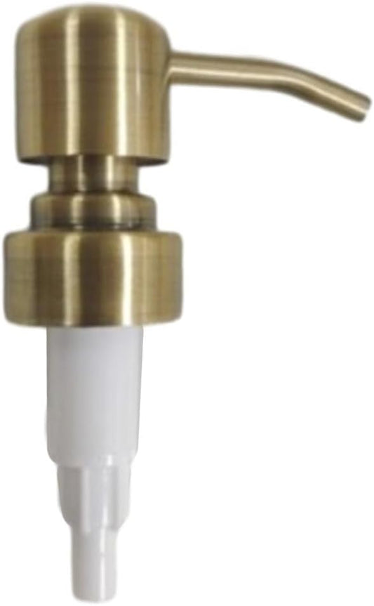 Metal Soap Dispenser Pump Head Replacement Pump for Your Soap or Lotion Dispenser, 304 Stainless Steel Replacement Pump for Liquid Hand Soap Dispensers(Bronze)