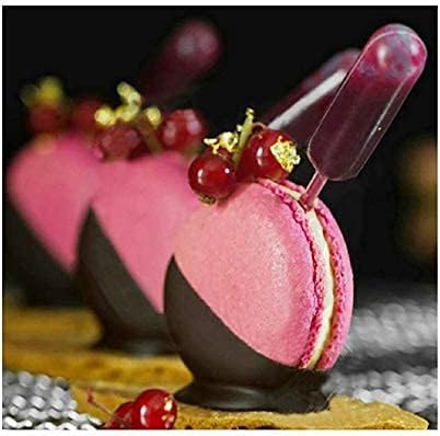 300 Pieces 4ml Cupcake Pipettes, Food Grade Plastic Disposable Pipettes Mini Liquid Injector (300-A)