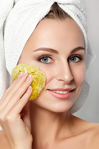 Premium Natural Sea Wool Sponges - 2 Soft Real Sponges 6"-7" (Large) & 3"- 4" (Medium); Perfect Luxury Gift for Bath, Shower and Cosmetic Facial Cleansing by Constantia Beauty®