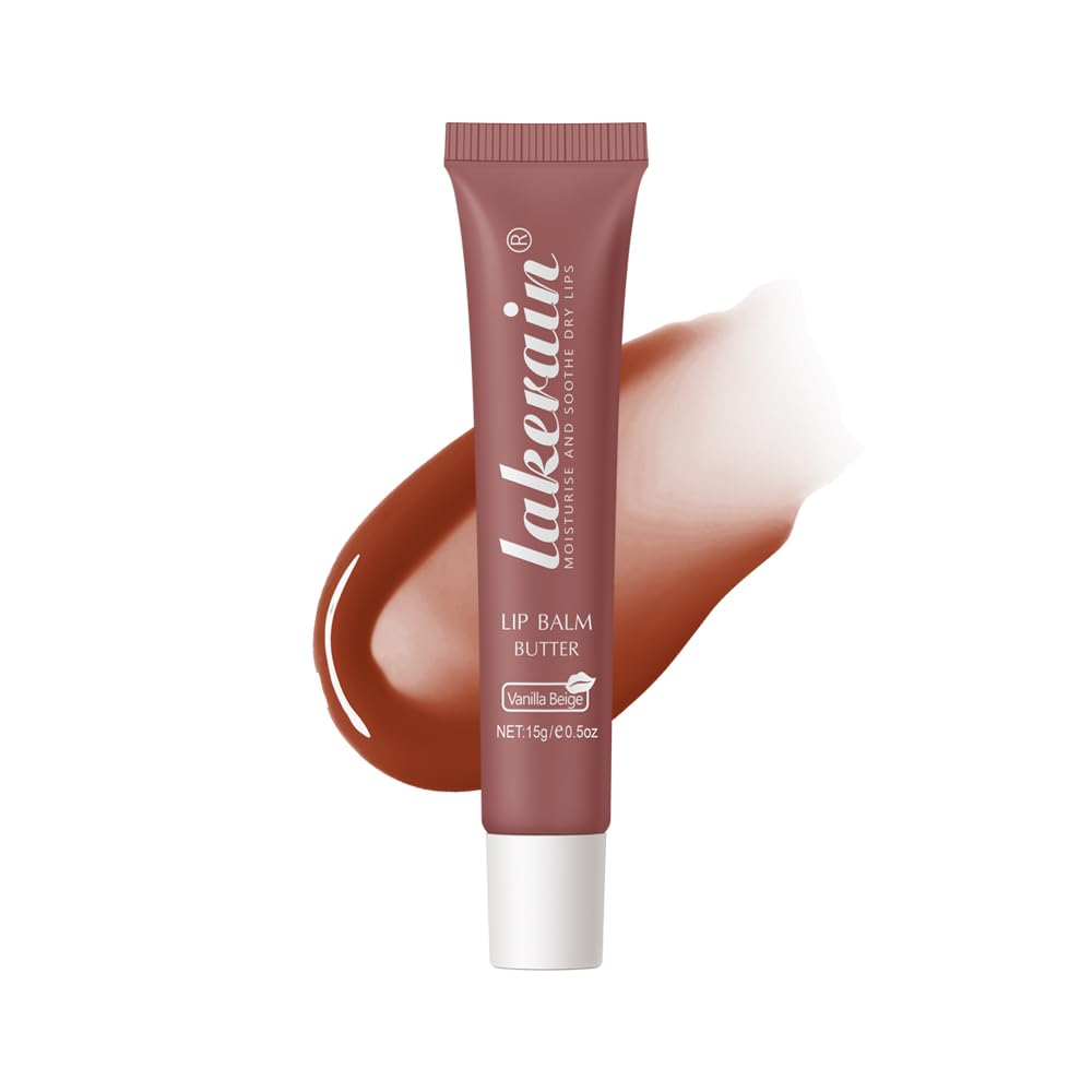 Summer Special Lip Butter Balm - Ultra-Hydrating, Nourishing Lip Care with Natural Ingredients, Shea Butter & Olive Oil, Soothes & Softens Dry Lips (#2 Vanilla Beige, 1)