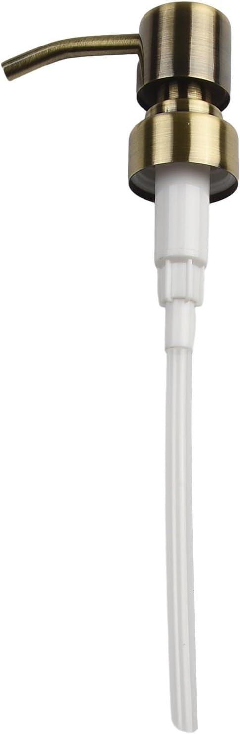 Metal Soap Dispenser Pump Head Replacement Pump for Your Soap or Lotion Dispenser, 304 Stainless Steel Replacement Pump for Liquid Hand Soap Dispensers(Bronze)