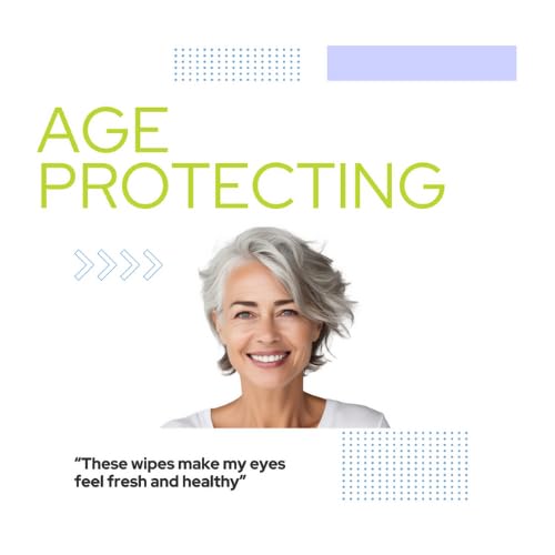 The Daily Lid Wipe™ from myze | Preservative Free Tea Tree Oil & Hyaluronic Acid Eyelid Wipes for Daily Relief | 30ct Sterile Lid Cleaning Wipes