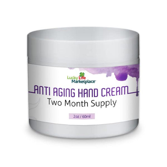 ANTI AGING HAND CREAM - 2 Month Supply - Help Soften, Smooth, & Protect Hands & Cuticles with Vitamin A, Vitamin C, Vitamin E, Collagen, & Ceramides - Promote Younger Looking Skin - Dry Skin Relief