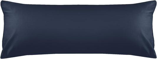 Warmstar Cotton Body Pillow Cover 1 Pack, 600 Thread Count Body Pillow case 20"x54", Long Body Pillow Case Cover Soft Breathable with Envelope Closure,Navy Blue