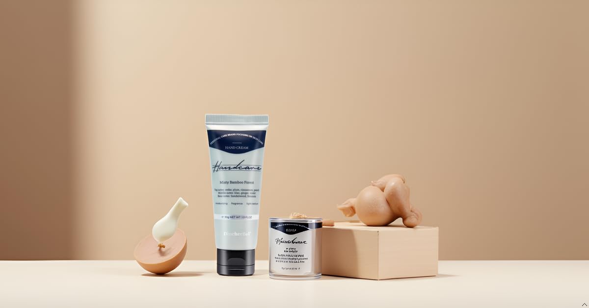 6 Pack Travel Size Hand Cream Set - 1 oz Moisturizing Lotion for Dry Cracked Hands, Misty Bamboo Forest Scented Hand Lotion Gift for Women, Nurses, Teachers, Bridesmaids Gifts