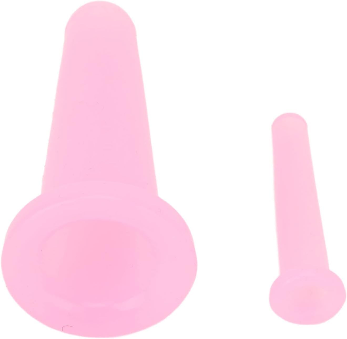 2Pcs Pink Cupping Set,Mini Silicone Face Cupping Set Vacuum Suction Massage Cups Anti Cup Facial Cupping Set for Adults,Body and Face,Anti Wrinkle,Promotes Sleep Manual Back Massagers