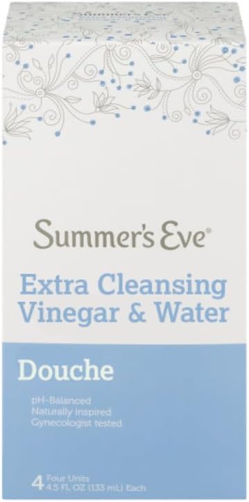 Summer's Eve Feminine Cleansing Douche, Variety Pack, Island Splash (4ct), Extra Cleansing Vinegar and Water (4ct) (2 of each)