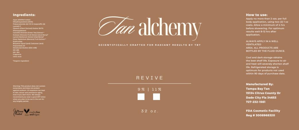 Tan Alchemy, Revive Anti-Aging 11% Med-Dark DHA Sunless Airbrush Spray Tanning Solution (Gallon)