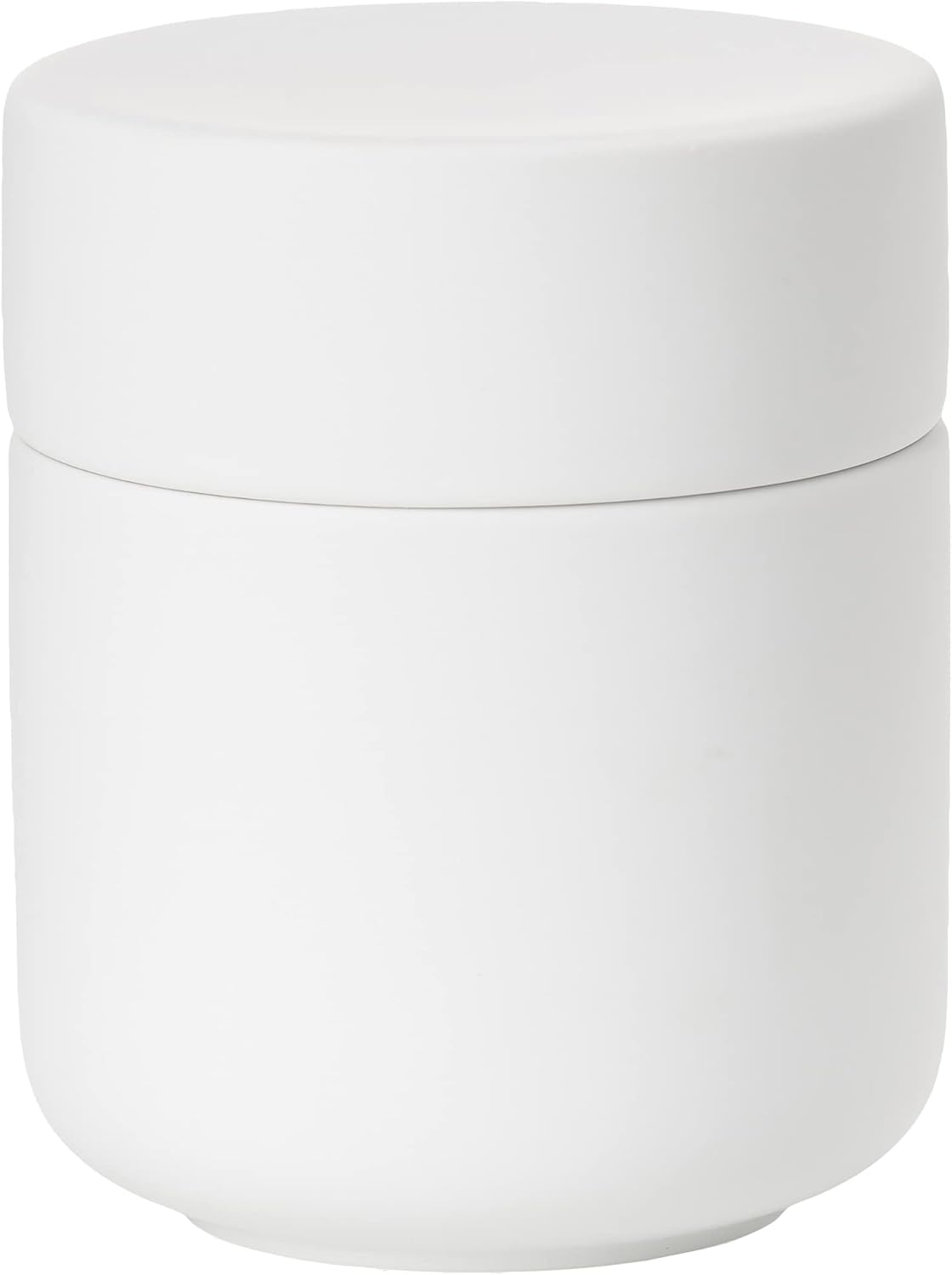 Zone Denmark Ume Taupe Cosmetic Jar - Elegant and Functional Storage Solution for Your Beauty Essentials, Infusing Scandinavian Design into Your Vanity Space (White)