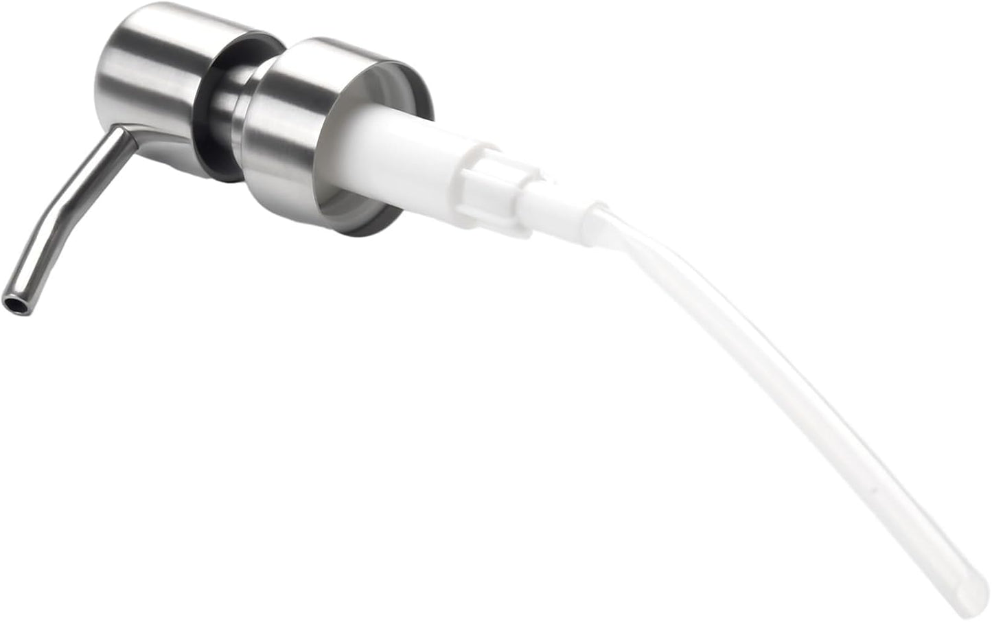 Metal Soap Dispenser Pump Head Replacement Pump for Your Soap or Lotion Dispenser, 304 Stainless Steel Replacement Pump for Liquid Hand Soap Dispensers(Satin Silver)