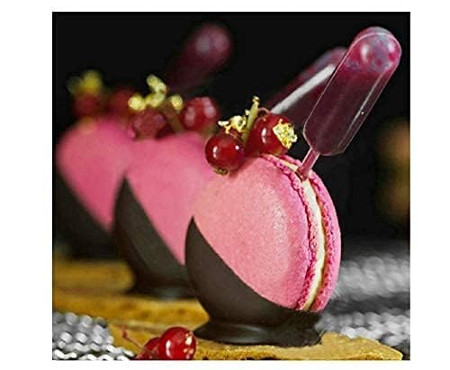 100 Pieces 4ml Cupcake Pipettes, Food Grade Plastic Disposable Pipettes Mini Liquid Injector (100-A)