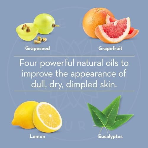 Pure Body Naturals Anti Cellulite Massage Oil, 8 fl oz | 100% Natural Cellulite Remover for Legs and Thighs | Chemical Free Firming Body Massage Oil for Women, Tightens Skin and Reduces Stretch Marks