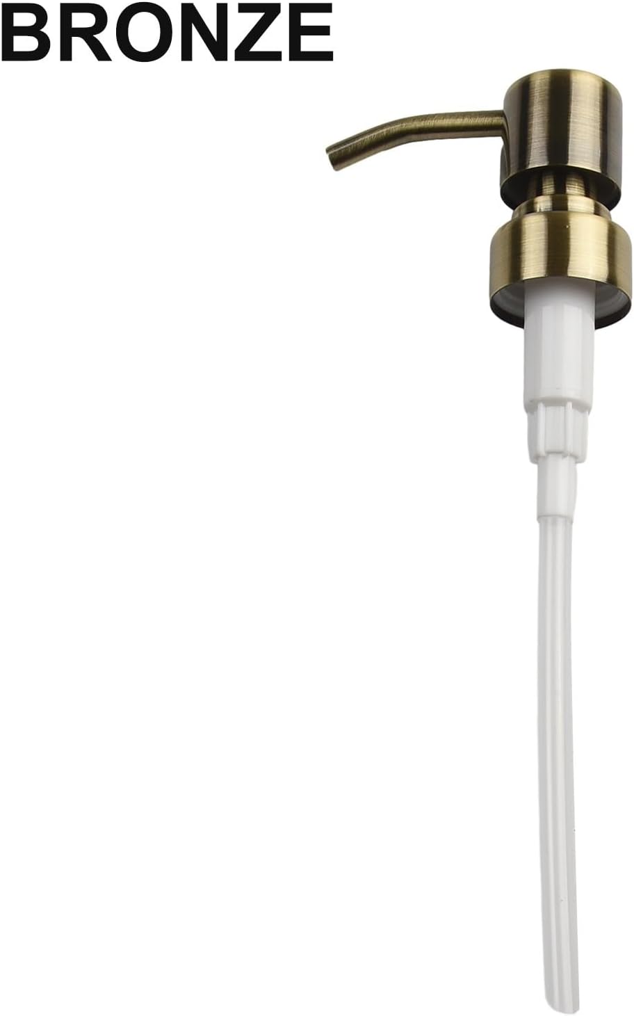Metal Soap Dispenser Pump Head Replacement Pump for Your Soap or Lotion Dispenser, 304 Stainless Steel Replacement Pump for Liquid Hand Soap Dispensers(Bronze)