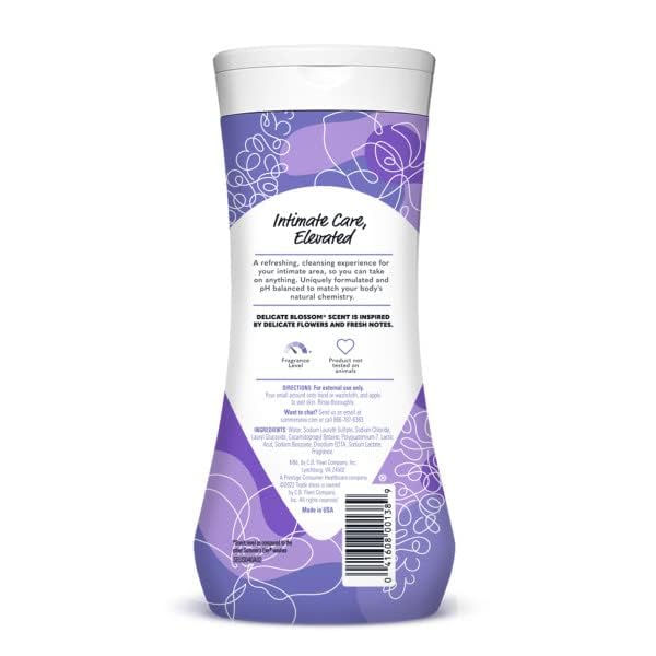 Summer's Eve Delicate Blossom Daily Refreshing Feminine Wash, Removes Odor, pH balanced, 15 fl oz. (Pack of 10)